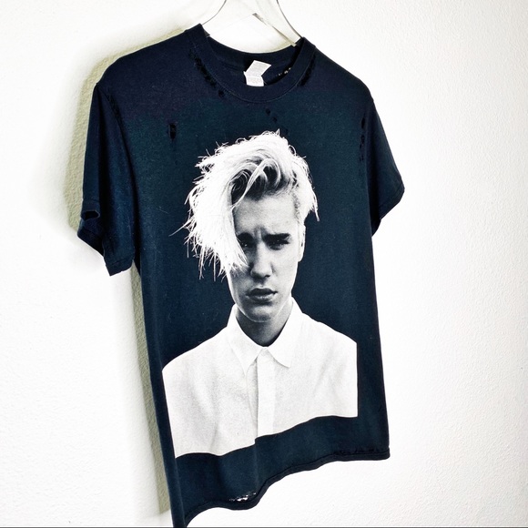 Justin Bieber Distressed Purpose Tour Concert Tee - Picture 2 of 7